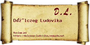 Délczeg Ludovika névjegykártya